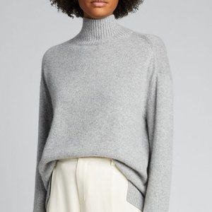 Vince Cashmere Turtleneck Sweater light gray